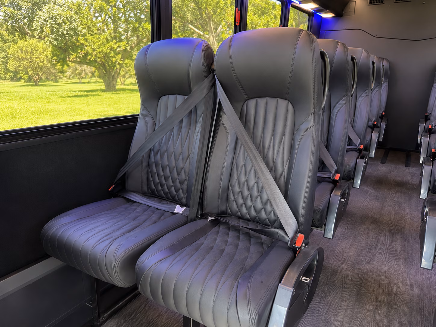 rancho cordova 18 passenger minibus inside