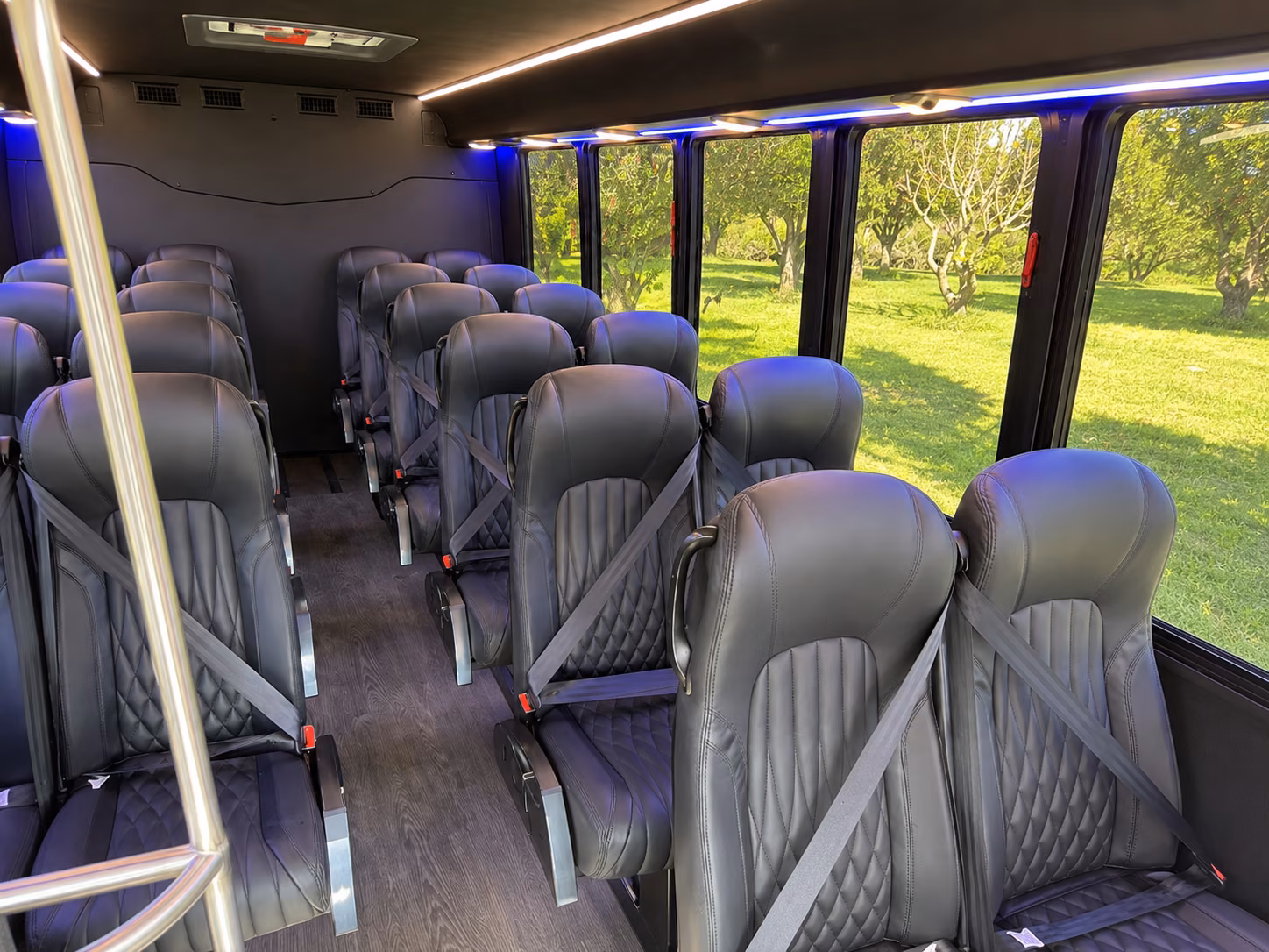 rancho cordova 18 passenger minibus interior