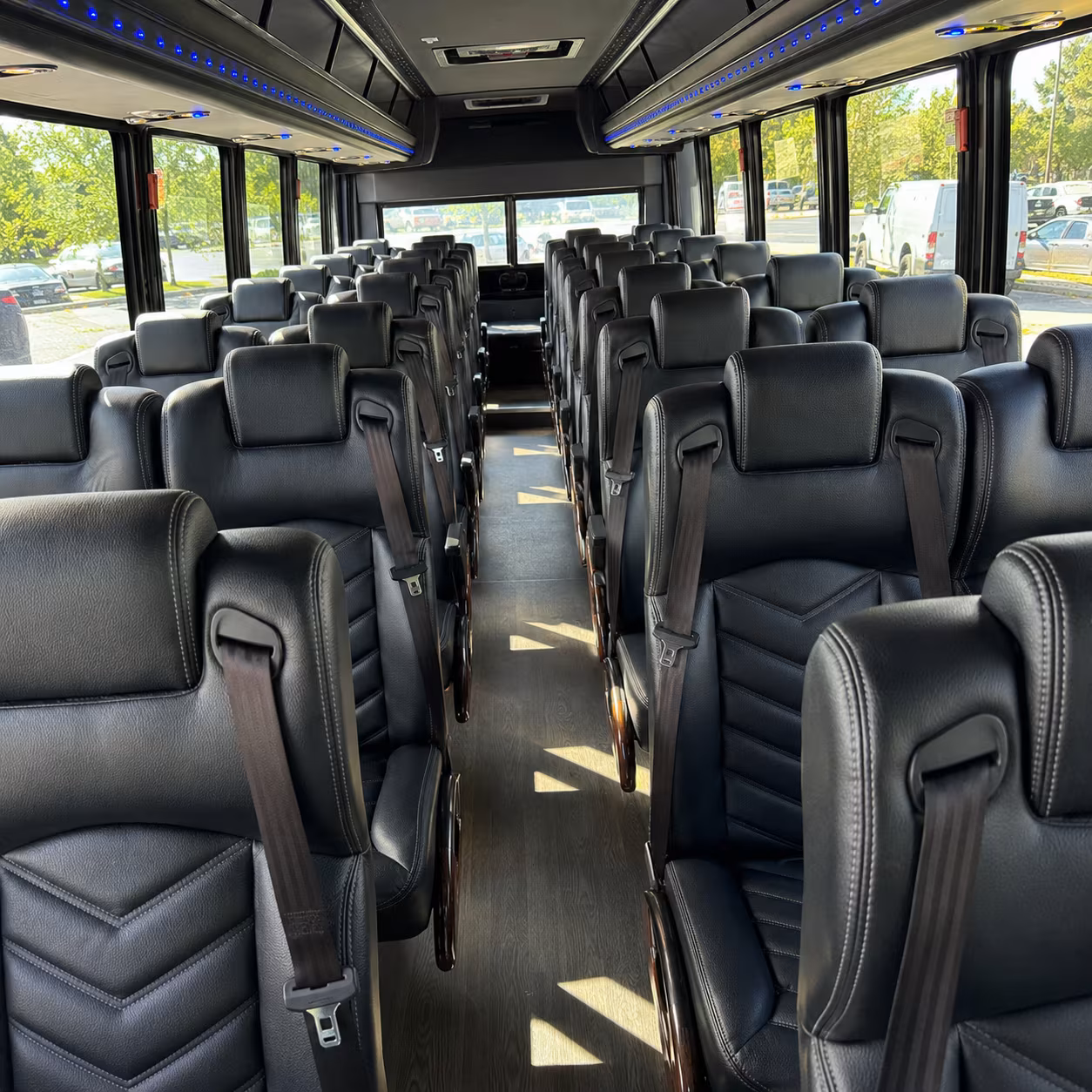 rancho cordova 28 passenger minibus inside