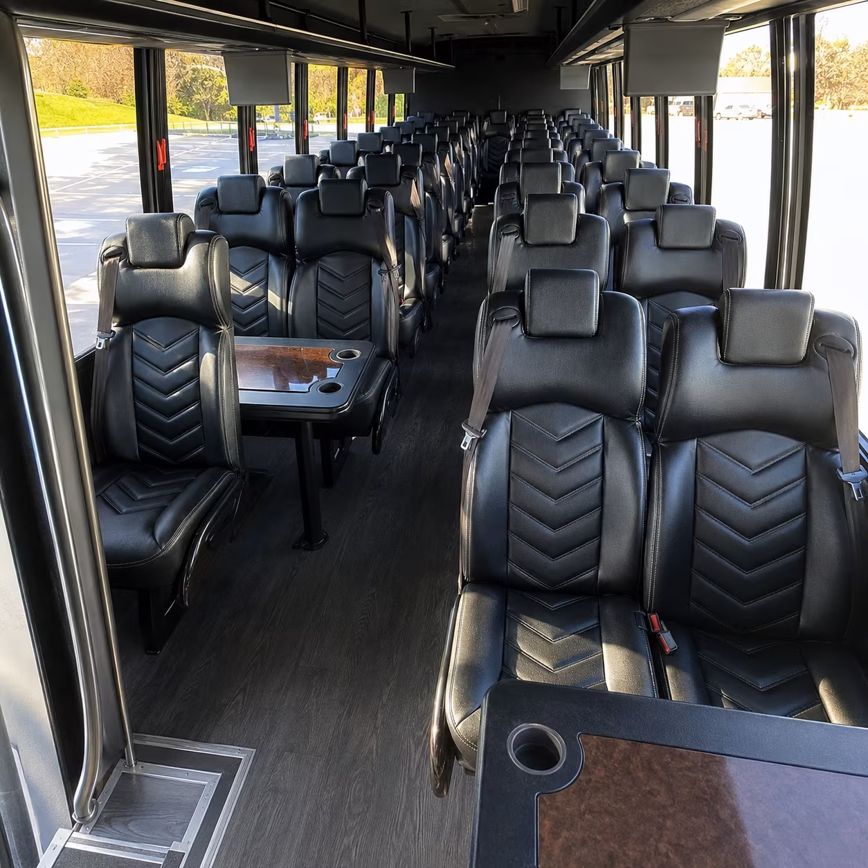 rancho cordova 28 passenger minibus interior