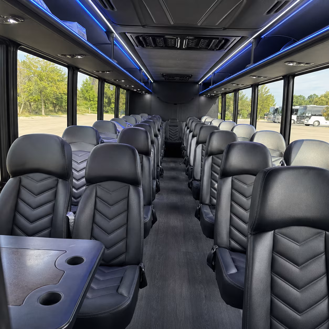rancho cordova 30 passenger minibus interior