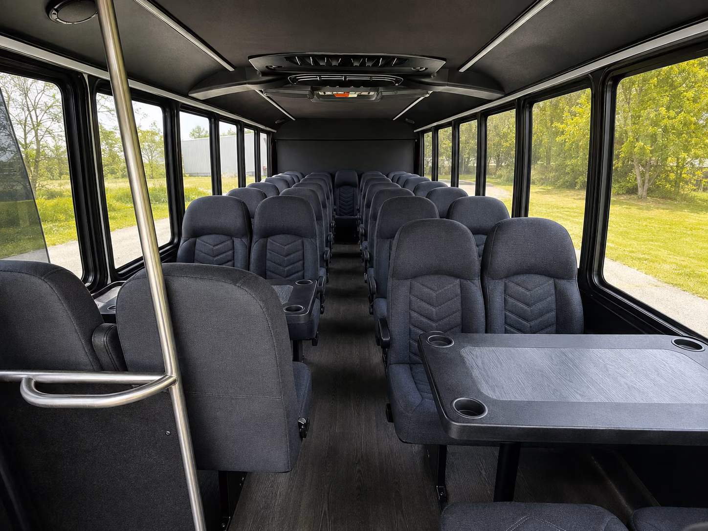 shuttle buses for rancho cordova wedding guests between hotels and venues